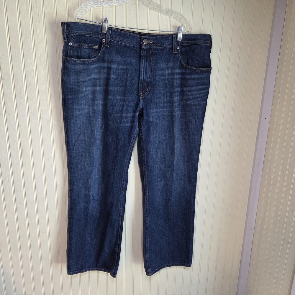 Mustang Jeans Mens 42x29 Blue Straight Leg Regular Fit Denim Cotton Pants Casual